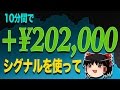 シグナルを使って 10分で、20万円の儲け?! バイナリーオプション 【ゆっくり解説】