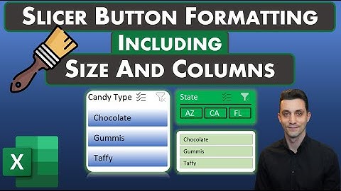 Excel Tips - Slicer Button Formatting | Color | Size | Number of Columns