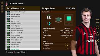 AC Milan Classic Team EFootballLife 2023 - PES 2021 Full Face