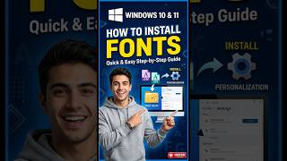 Add New Fonts to Windows 10 &amp; 11 in Minutes! #shorts #shortvideo #shortsvideo #windows