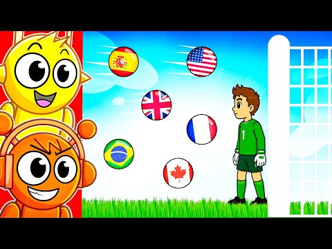 WORLD CUP MARBLE RACE..?? (Beat The Keeper)