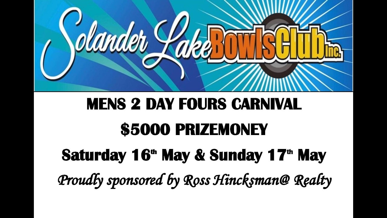 Solander Lakes $5000 Mens Fours Final Round - YouTube