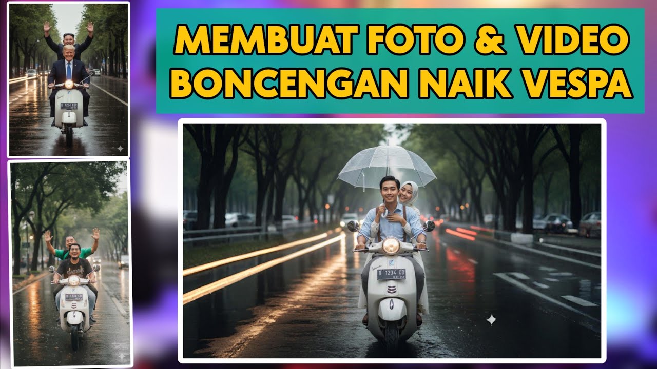 How to Take a Photo Video of a Vespa Riding a Double-Sided Vehicle Using Gemini AI