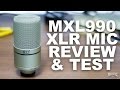 MXL-990 XLR Condenser Mic Review / Test