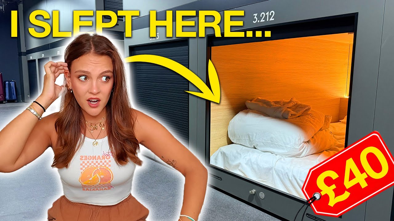 Staying in LONDON'S NEWEST CAPSULE HOTEL! £40 Per Night For This...