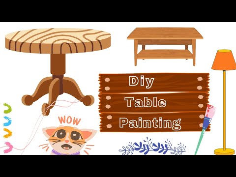 table painting | coffee table painting| creative painting | diy home ...