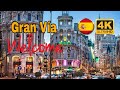 GRAN VIA-Madrid Spain(España 🇪🇸) Walking Tour.