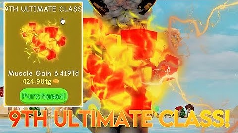 Unlocking 9TH ULTIMATE CLASS in Lifting Simulator!