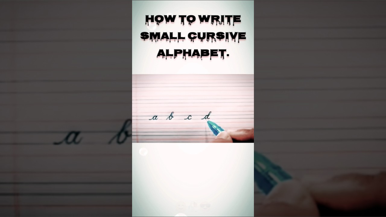 Small Cursive Alphabet Writing ✍️ | Small a to z Cursive Handwriting | English Writing Practice