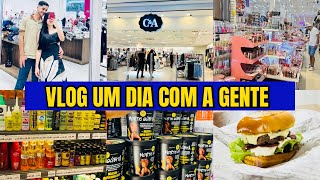 Vlog um dia com a gente + comprinhas do nosso fim de semana