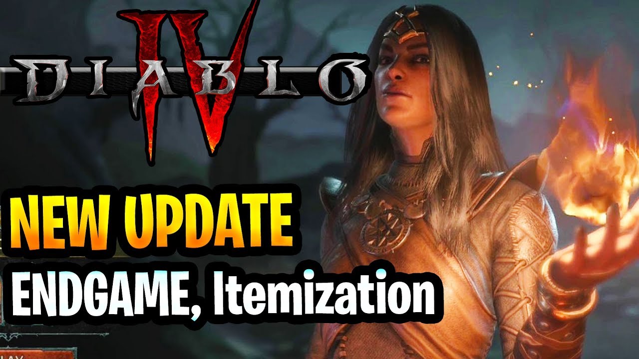 Diablo 4 New Update End Game, Itemization HUGE GOOD NEWS! Diablo IV