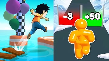 live Tall Man Run vs Shortcut Run - iOS 2048 gameplay