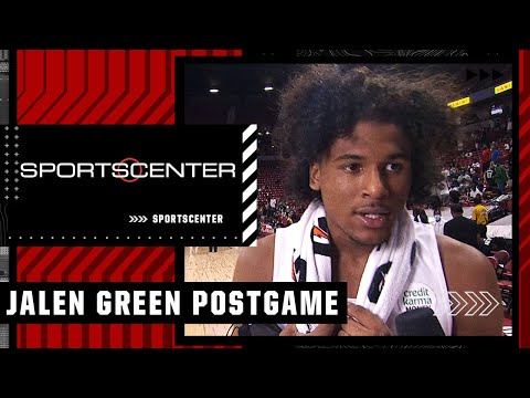 Jalen Green recaps Rockets’ win vs. Cade Cunnigham & the Pistons | SportsCenter