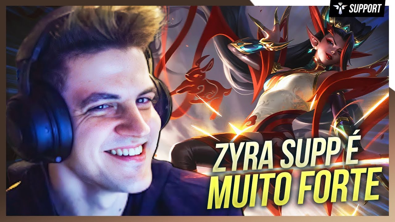 O dano da ZYRA SUPORTE de ELETROCUTAR é muito subestimado!🌹