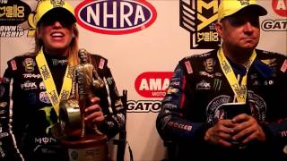 Famous Brittany Force Robert Hight Force Racing 2016 NHRA Gatornationals Winner Interview Wealth