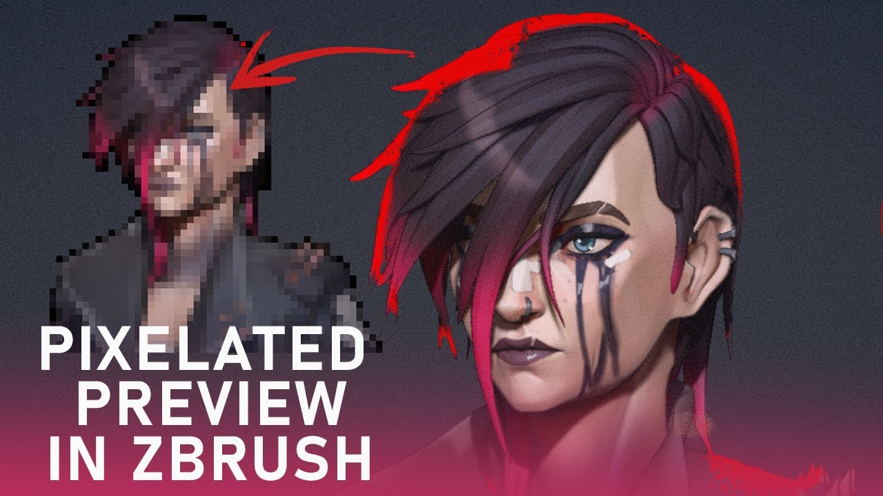 Pixelation Tutorial in Zbrush - YouTube