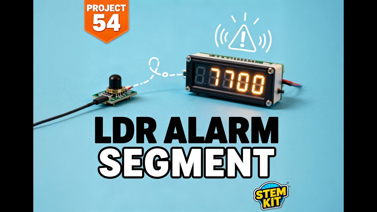 LDR Alarm Segment | Project 54 | K-12 JUNO STEM KIT | Electronics Library