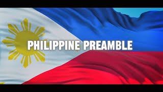 PHILIPPINE PREAMBLE | NSTP 1