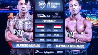 UAE WARRIORS 47 - 🇪🇬 MAYSARA MOHAMED VS 🇸🇾ALFREDO MUAIAD