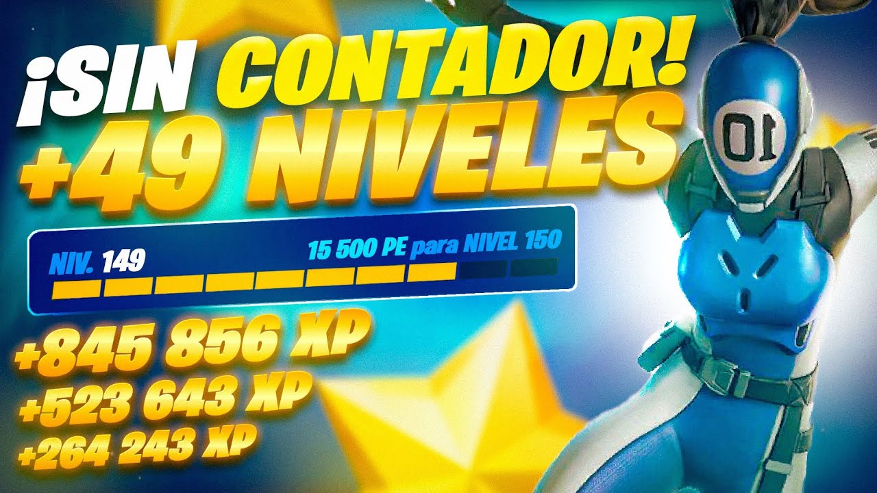 "MAPA de XP" SIN CONTADOR Como SUBIR RAPIDO de NIVEL en Fortnite *Temporada 4 Cap 6* MAPAS DE XP!