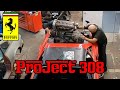 1978 Ferrari 308 GTS.  How to remove a Ferrari 308 engine.