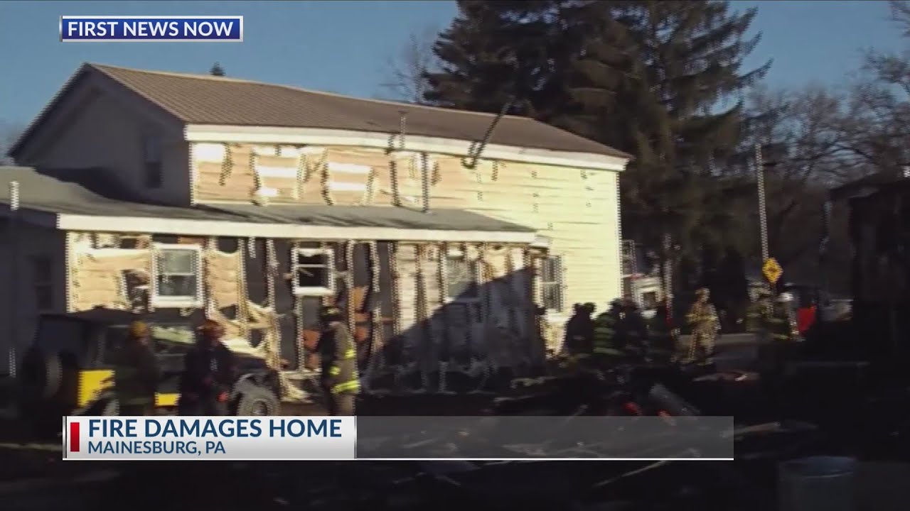 Fire damages Mainesburg home