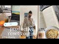 Reset routine   spring cleaning self care and schoolwork