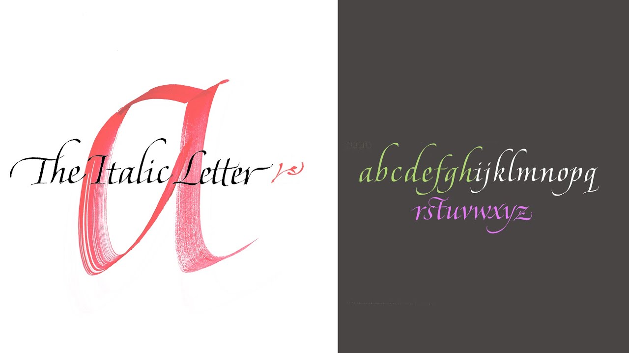 Italic by John Stevens for online class.