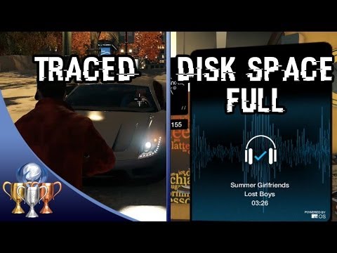 Watch Dogs - Traced & Disk Space Full Trophy Guides (Getting tailed and Collect 23 Songs)