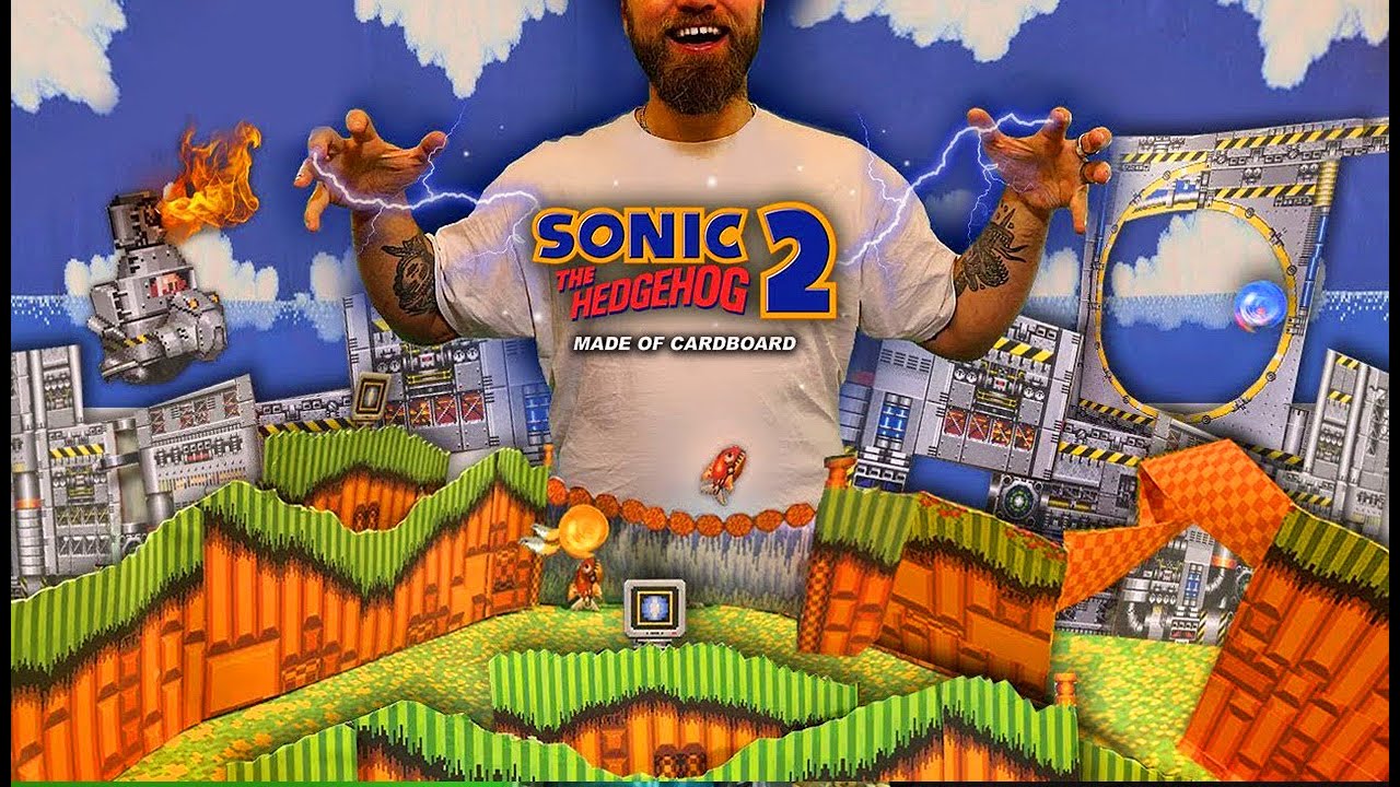 My Cardboard SONIC 2 Movie!