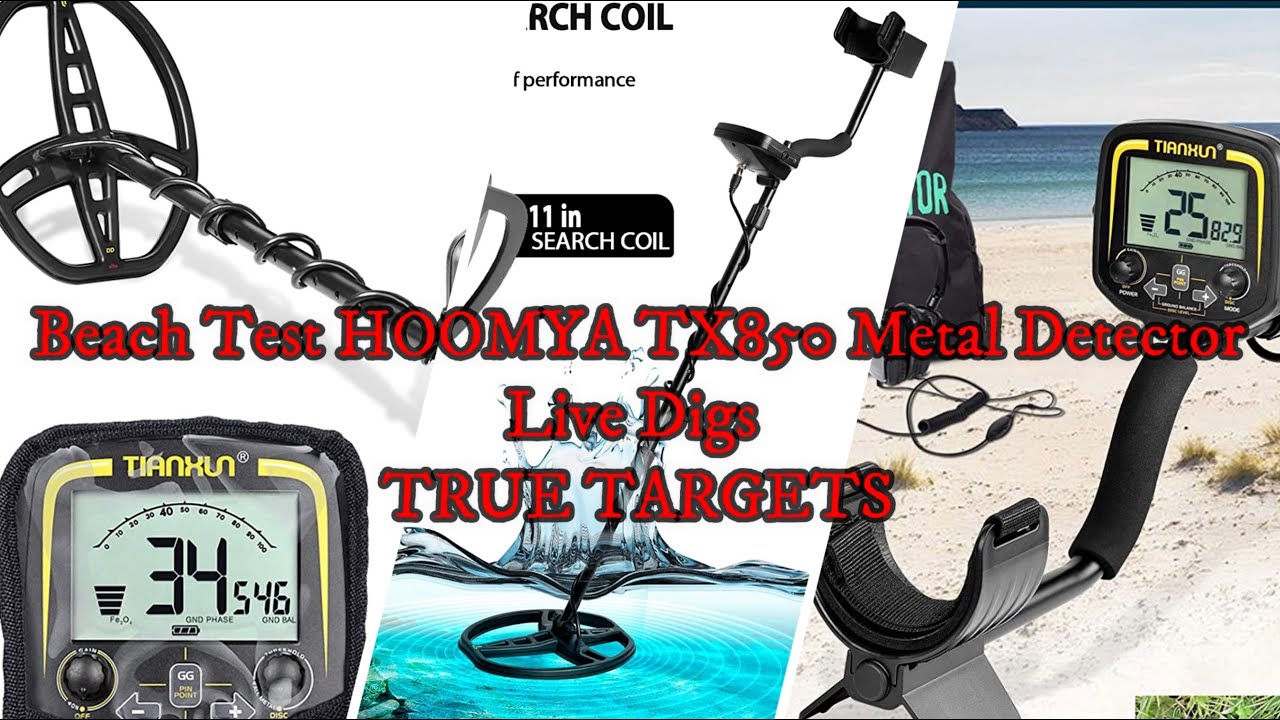 HOOMYA TX850 G2 clone Metal Detector. Beach Metal Detecting LIVE DIGS