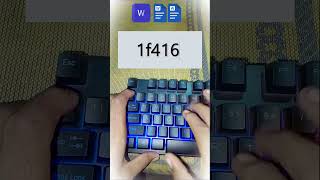 Part 45 Microsoft Word Keyboard Shortcut symbols Tips and tricks #msword #shortcutkeys #shortcut