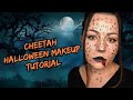 Cheetah Halloween Makeup Tutorial 🔥🐆 #makeuptutorial #halloweenmakeup #grwm #trending #viral #fyp
