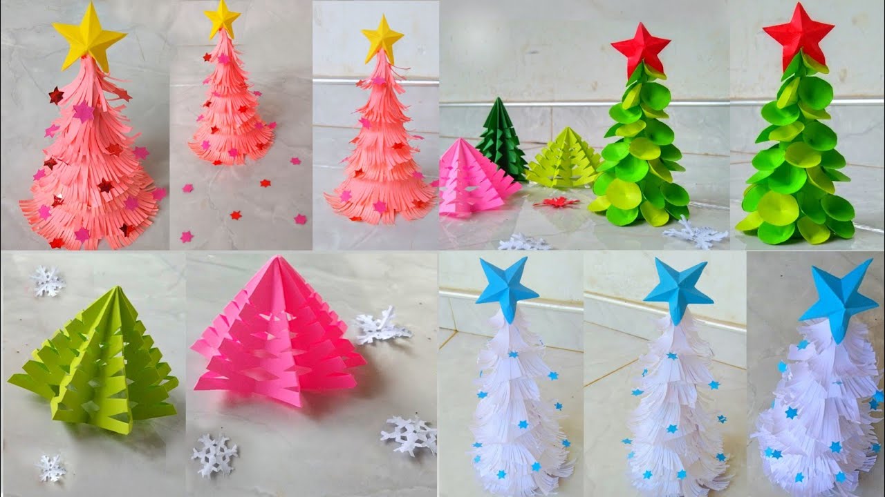 4 Christmas trees 🎄 ️ DIY Christmas Tree Decorations Ideas ⛄Diy ...