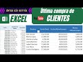 Power Pivot | Obtener la fecha y monto de la última compra de cada cliente en EXCEL.