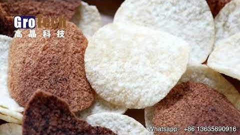 Sorting according to the color and size of the potato chips (secondary processing)