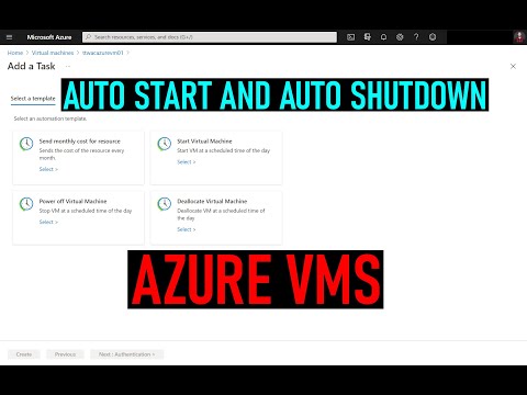 Auto Shutdown and Auto Start an Azure VM ?