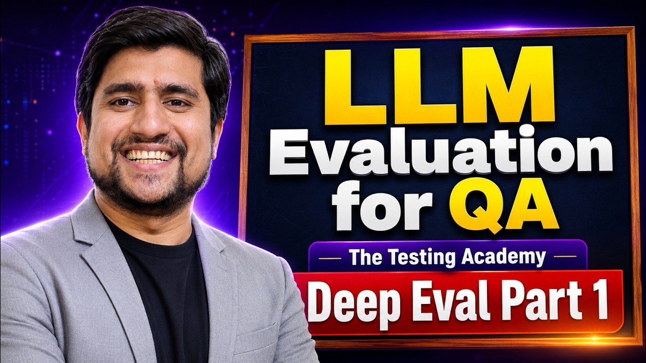LLM Evaluation for QA Engineers | Complete Deep Dive (Part 1) - YouTube