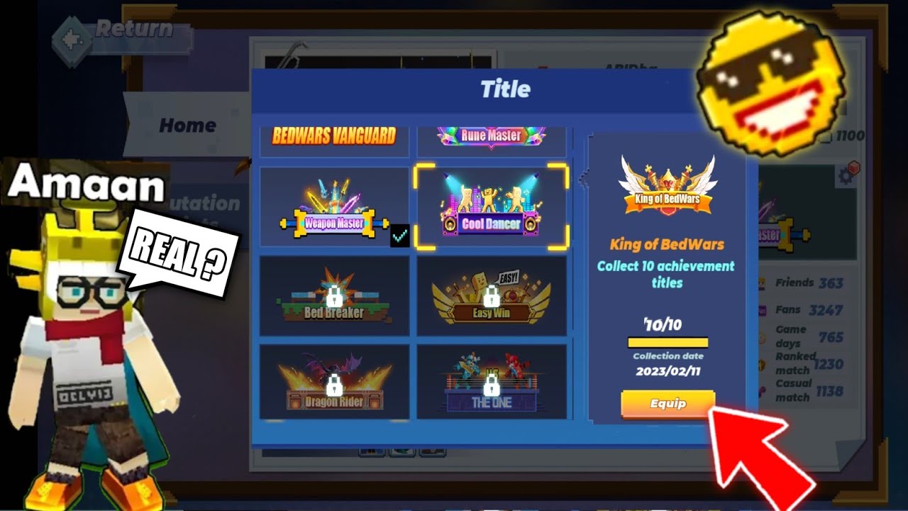 How To Unlock "King Of Bedwars" Titles 😲🤩 In Bedwars ( Blockman Go