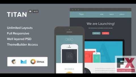 Preview Titan - Responsive Email Themebuilder Access TForest