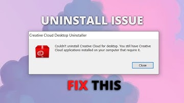 How to Uninstall Adobe Creative Cloud | Couldn