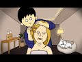 1min💤 Head Shoulder Massage Animated ASMR 💆🏼‍♀️