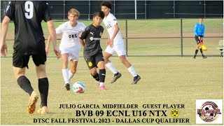DTSC FALL FESTIVAL 2023,JULIO GARCIA 13 MIDFIELDER GUEST PLAYER BVB ECNL   PLAYING UP U16