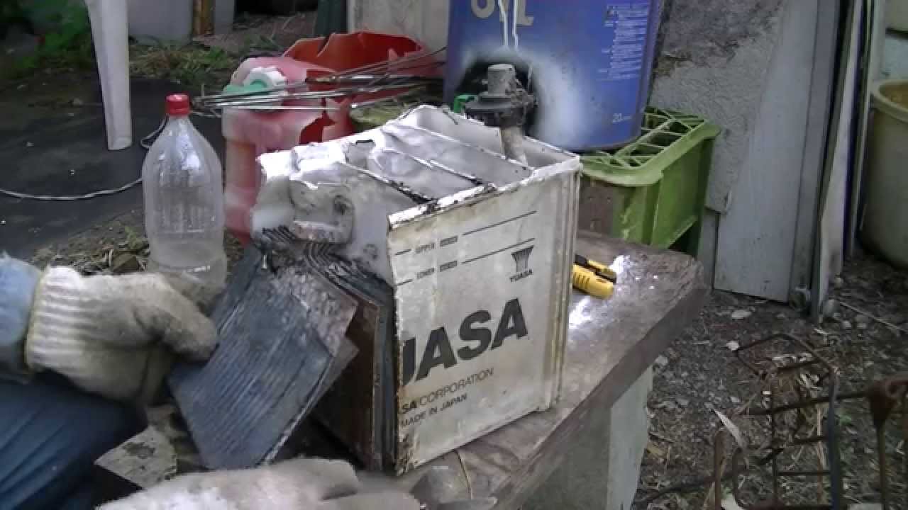 バッテリーを分解して構造を調べる Youtube