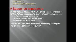 EE 309 TOPIC 2.3 Sequence impedance and sequence network