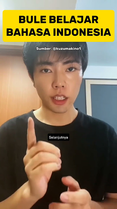 Moment Kocak Bule Belajar Bahasa Indonesia #videolucu #momentkocak #bahasaindonesia