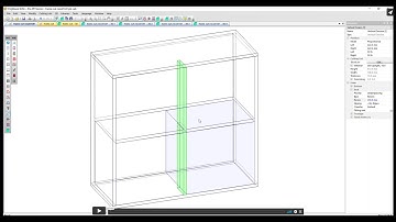 Upright cutting through shelf with face frame added, designed in Polyboard