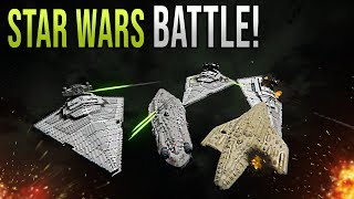 EMPIRE vs REBEL FLEET! - Star Wars EPIC Battle - Space Engineers!