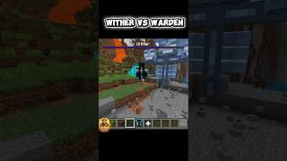 Warden Vs Wither 🤯 Insane fight... #minecraft #shorts