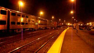 Metra MP36PH-3S engine # 417 powers train # 2252 through Galewood in Chicago, IL